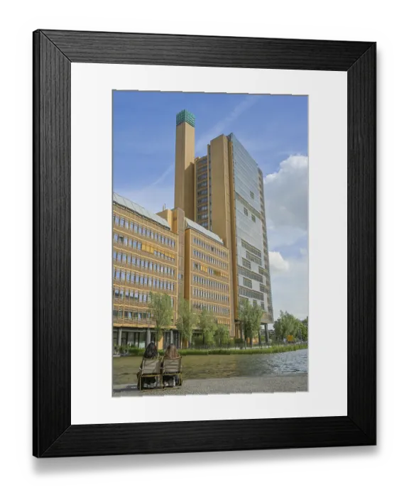Framed Print : Commercial building Atrium Tower