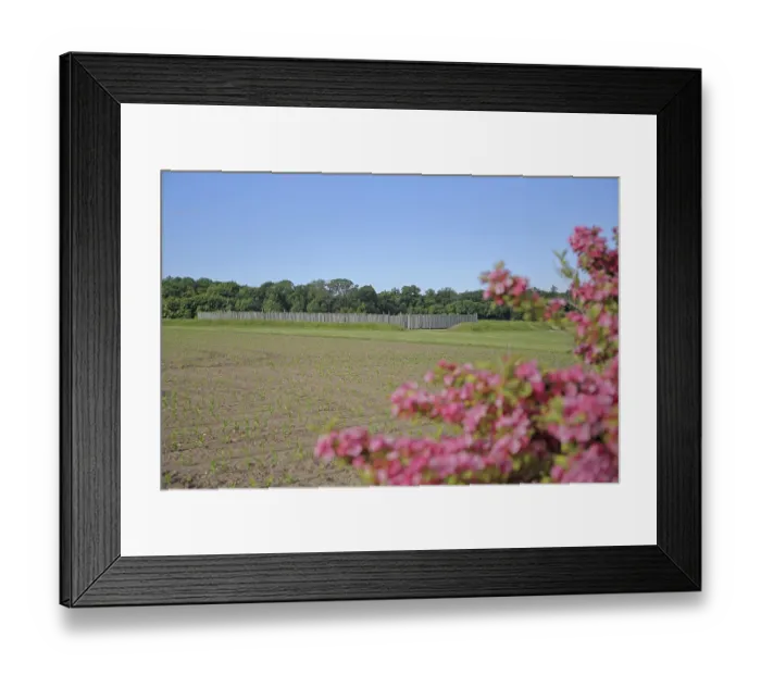 Framed Print : Solar observatory, archaeological reconstruction from the Neolithic period