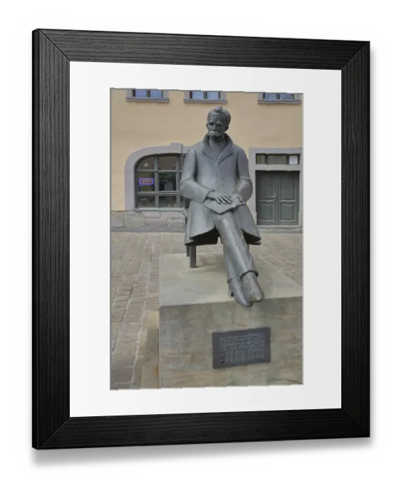 Framed Print : Monument to philosopher Friedrich Nietzsche Framed Print : Monument to philosopher Friedrich Nietzsche