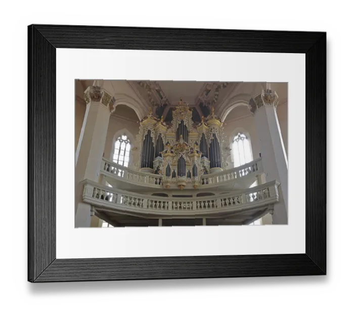 Framed Print : Organ of the baroque town church
