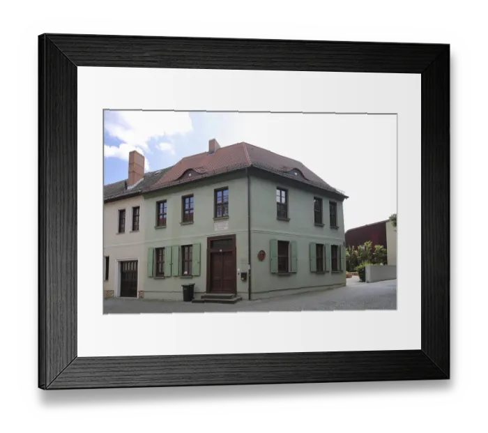 Framed Print : Residence of Samuel Hahnemann, founder of homeopathy