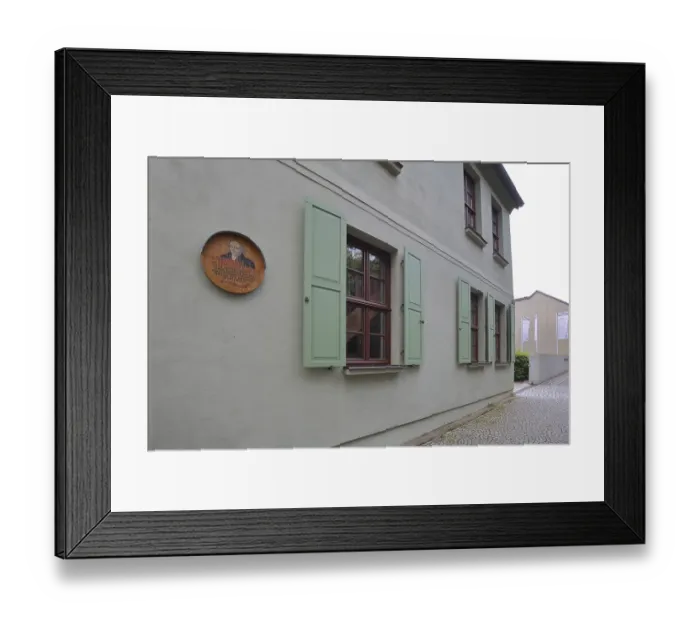 Framed Print : Residence of Samuel Hahnemann, founder of homeopathy