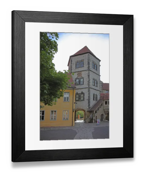 Framed Print : Moritzburg gate tower built in 1484 Framed Print : Moritzburg gate tower built in 1484