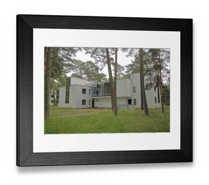Framed Print : Bauhaus Master Houses by Georg Muche and Oskar Schlemmer