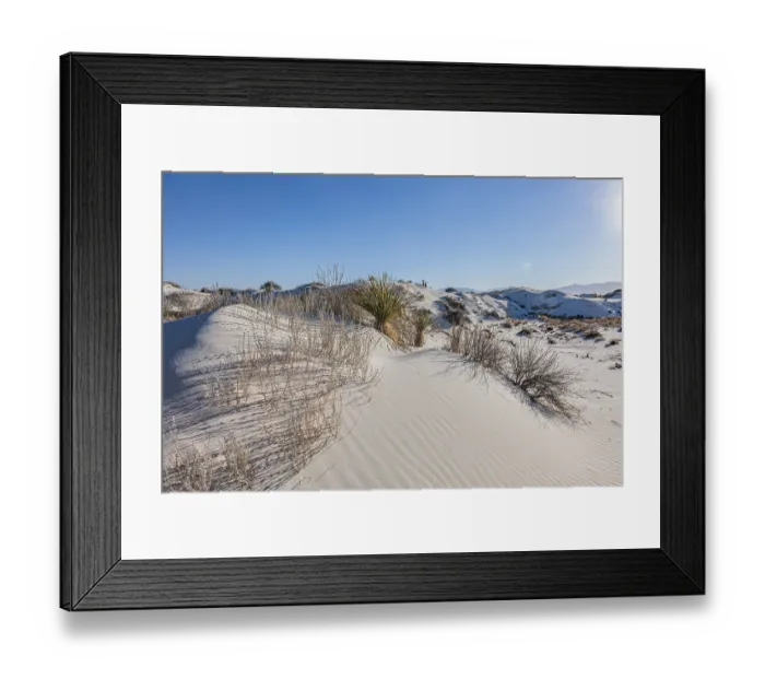 Framed Print : Gypsum dunefields at White Sands National Monument located within the Chihuahuan Desert Framed Print : Gypsum dunefields at White Sands National Monument located within the Chihuahuan Desert