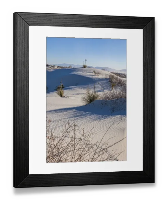 Framed Print : Gypsum dunefields at White Sands National Monument located within the Chihuahuan Desert Framed Print : Gypsum dunefields at White Sands National Monument located within the Chihuahuan Desert