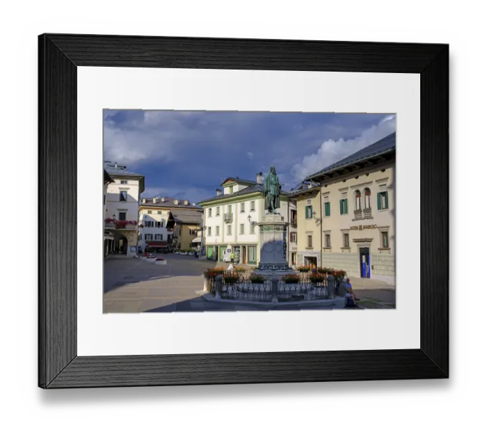 Framed Print : Piazza Tiziano, Pieve di Cadore Framed Print : Piazza Tiziano, Pieve di Cadore