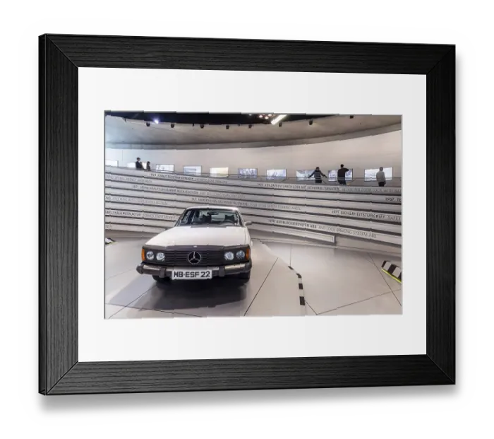 Framed Print : Mercedes-Benz Experimental Safety Vehicle ESF 22 from 1973