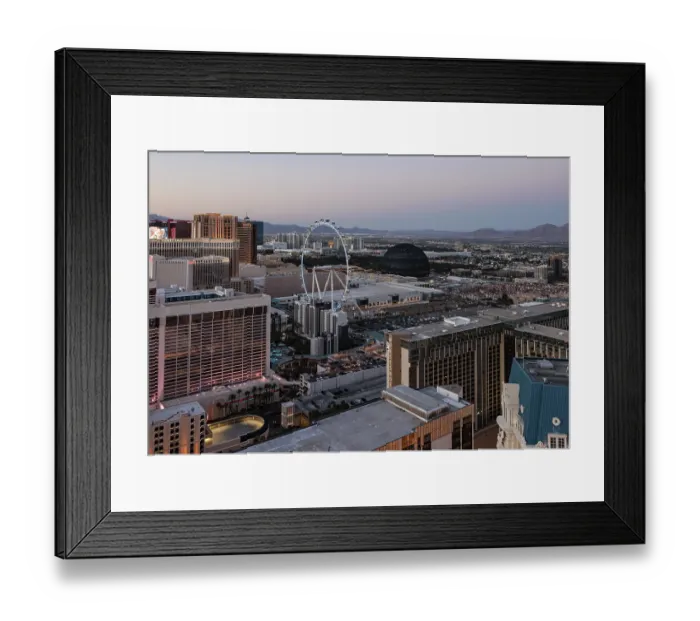 Framed Print : High Roller Observation Wheel and The Sphere in Las Vegas Framed Print : High Roller Observation Wheel and The Sphere in Las Vegas