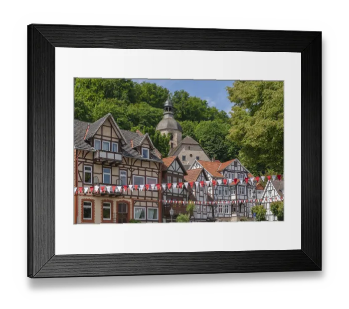 Framed Print : Half-timbered idyll of the old town of Bad Sooden Framed Print : Half-timbered idyll of the old town of Bad Sooden