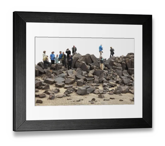 Framed Print : Tourists in the Namib Desert, Namibia
