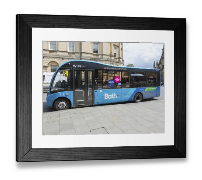 Framed Print : Local single decker First bus to Larkhall Framed Print : Local single decker First bus to Larkhall