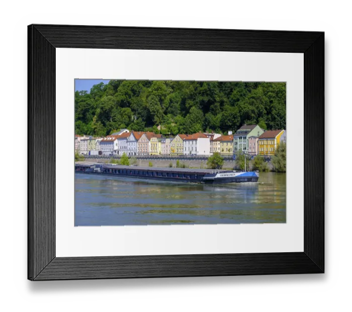 Framed Print : Houses on the Danube, AngerstraBe