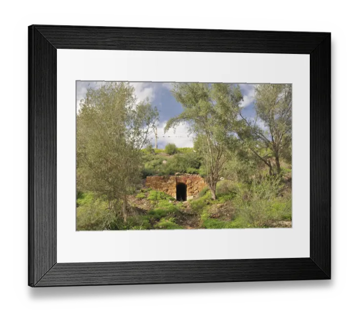 Framed Print : The Garden of Kolymbethra (a Greek term for a type of pool used in Roman times for water games)
