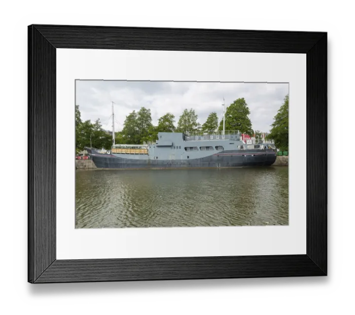 Framed Print : Thekla ship nightclub music venue at moorings