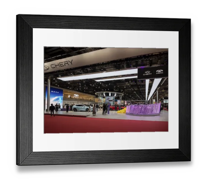Framed Print : Exhibition, exhibition stand, Chery brand