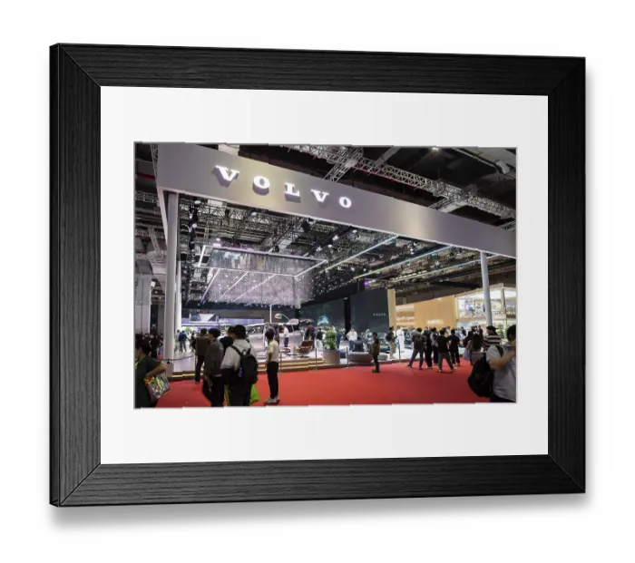 Framed Print : Exhibition stand, Trade fair stand Framed Print : Exhibition stand, Trade fair stand