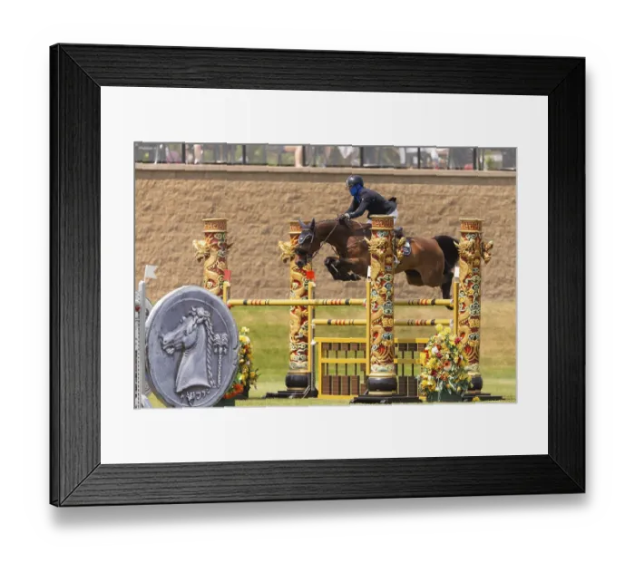 Framed Print : Conor Swail, from Ireland and riding Casturano