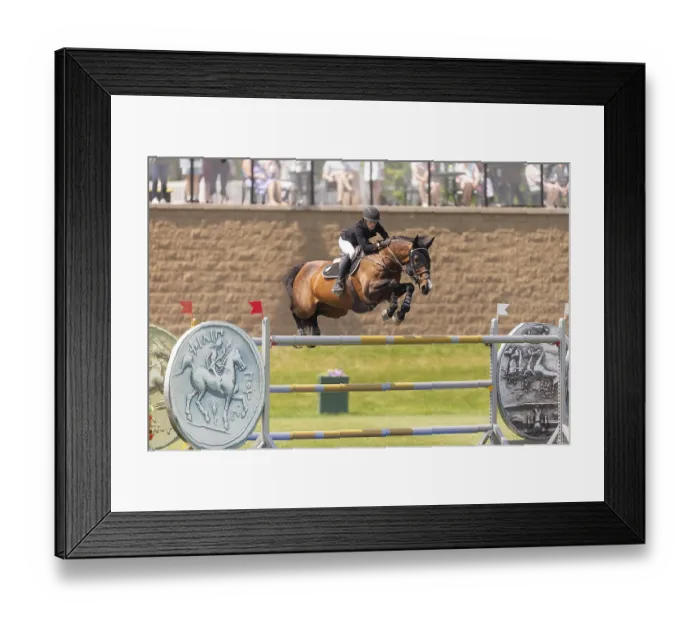 Framed Print : Katie Laurie of Australia and riding Django II Framed Print : Katie Laurie of Australia and riding Django II