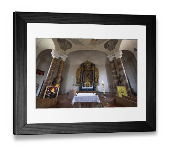 Framed Print : Chancel of St Vitus Church, rotunda in neo-Romanesque style built in 1891