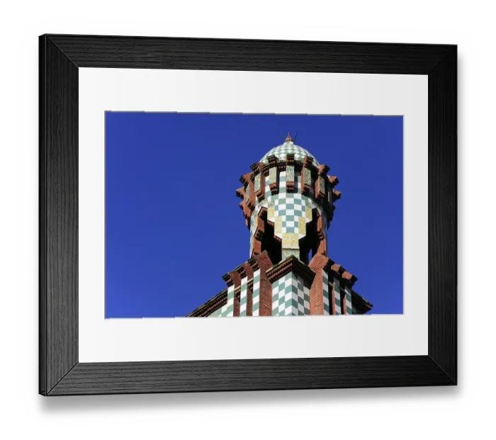 Framed Print : Facade, Casa Vicens by Antoni Gaudi Framed Print : Facade, Casa Vicens by Antoni Gaudi