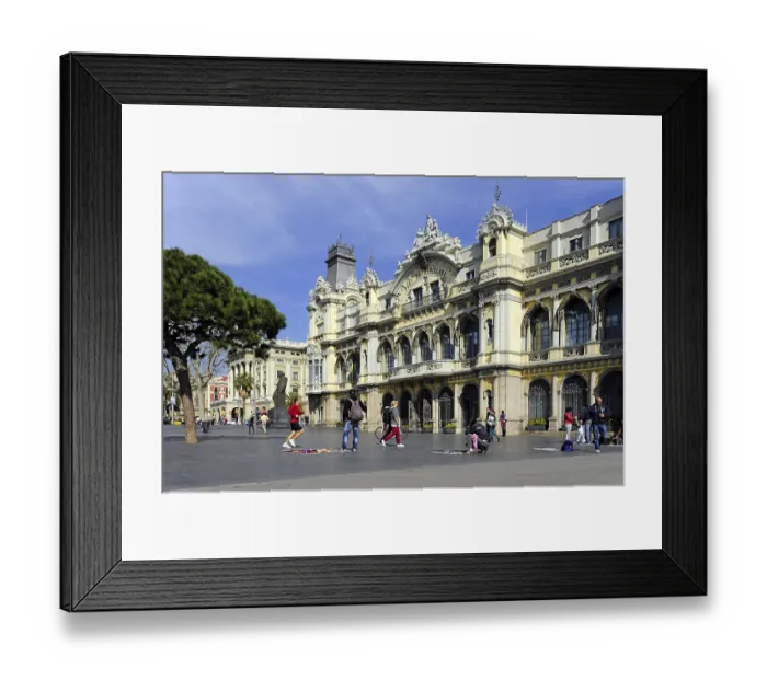 Framed Print : Facade, Port de Barcelona building Framed Print : Facade, Port de Barcelona building