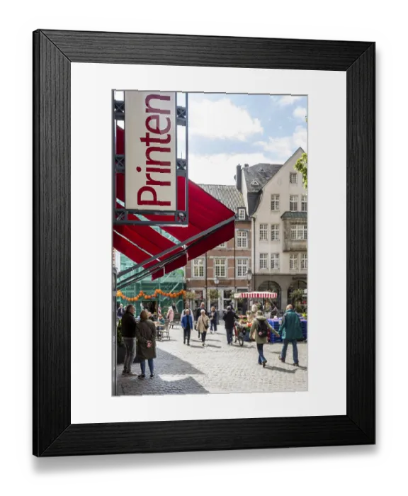 Framed Print : Aachener Printen on Munsterplatz - Aachen