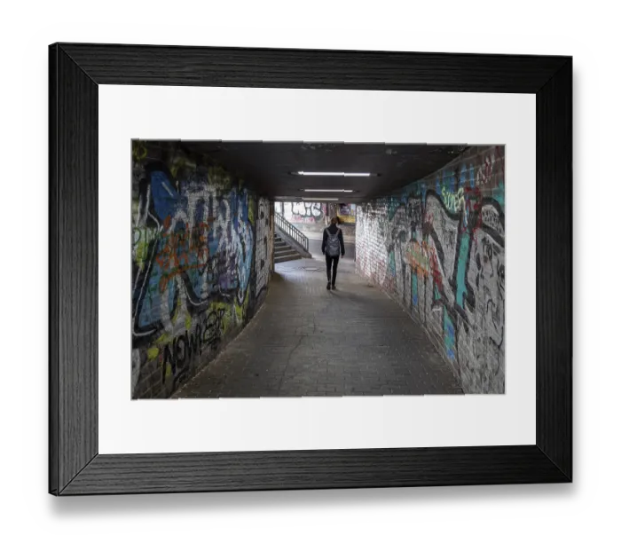 Framed Print : Railway subway at the main station - Bonn