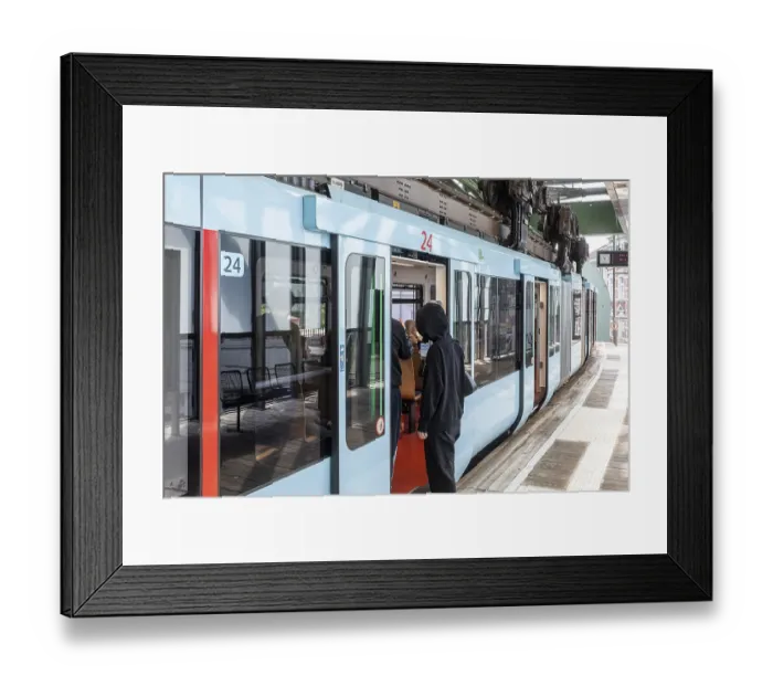Framed Print : Vohwinkel stop on the Wuppertal suspension railway - Wuppertal