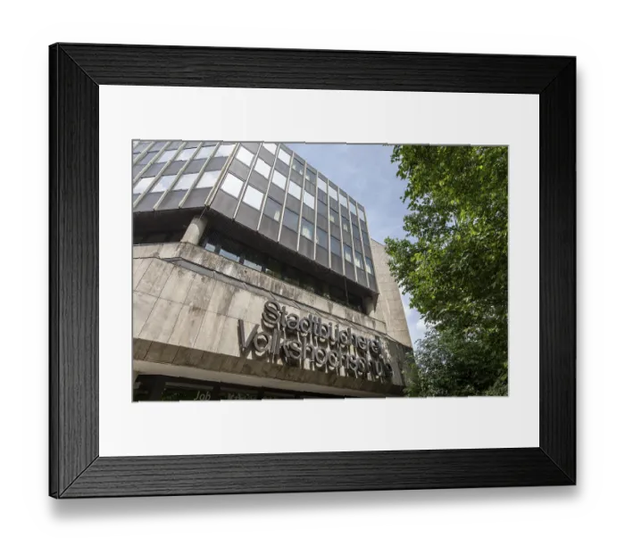 Framed Print : Bochum City Library and Adult Education Centre - Bochum Framed Print : Bochum City Library and Adult Education Centre - Bochum