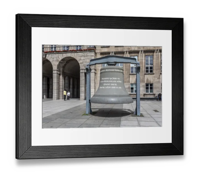 Framed Print : Bell at Bochum Town Hall - Bochum