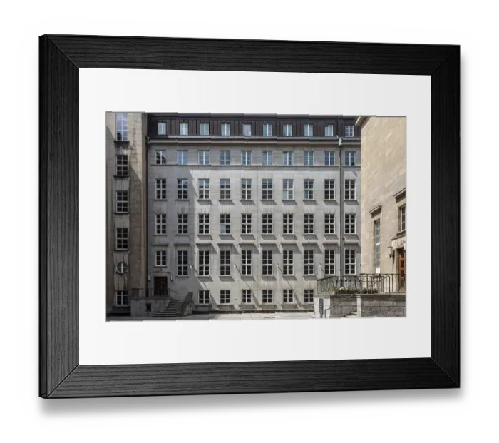 Framed Print : Inner courtyard in Bochum Town Hall - Bochum