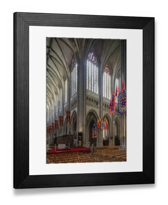 Framed Print : Sainte-Croix d'Orleans Cathedral in Gothic style