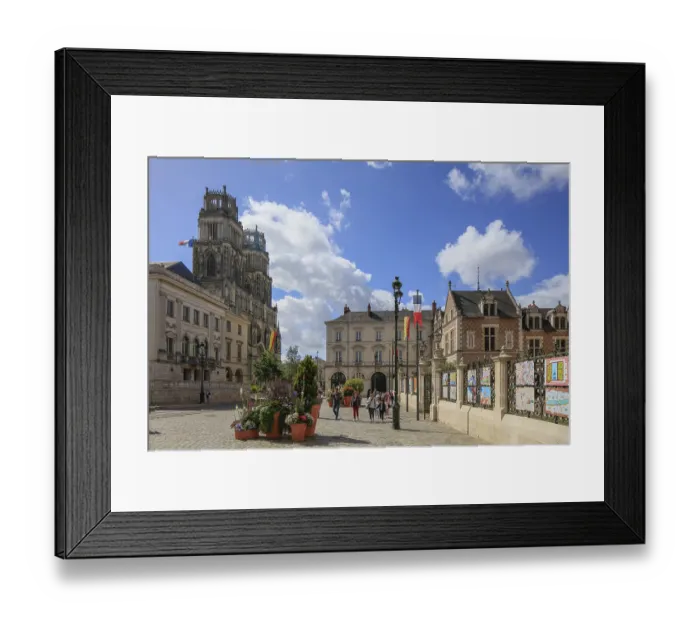 Framed Print : Sainte-Croix d'Orleans Cathedral in Gothic style