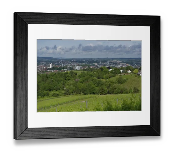Framed Print : View from the vineyards to Heilbronn Framed Print : View from the vineyards to Heilbronn