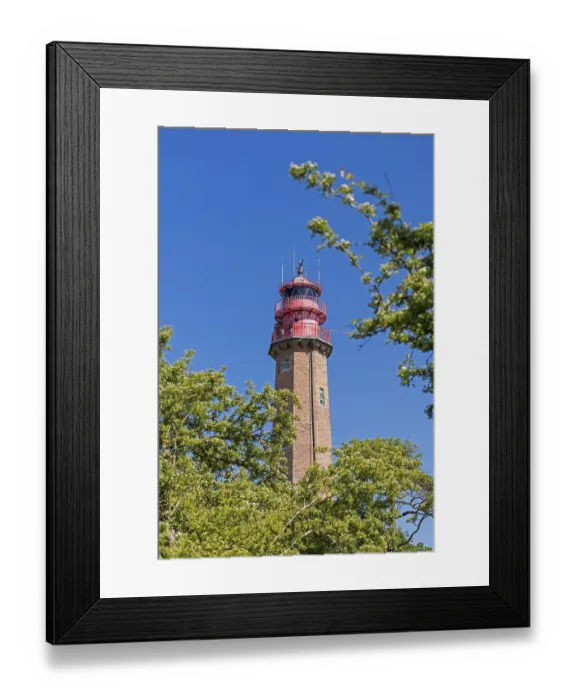 Framed Print : Lighthouse, Flugge, Fehmarn