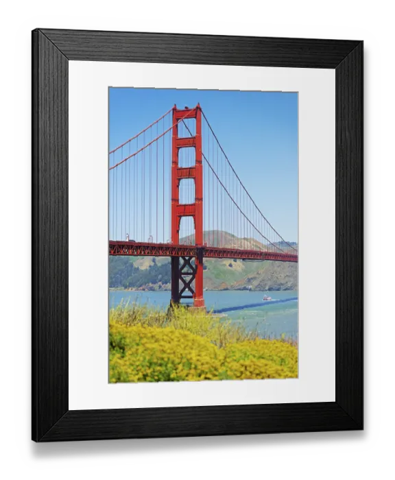 Framed Print : View of Golden Gate Bridge, San Francisco Framed Print : View of Golden Gate Bridge, San Francisco