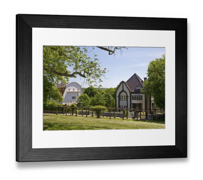 Framed Print : Large Gluckert House and Behrens House