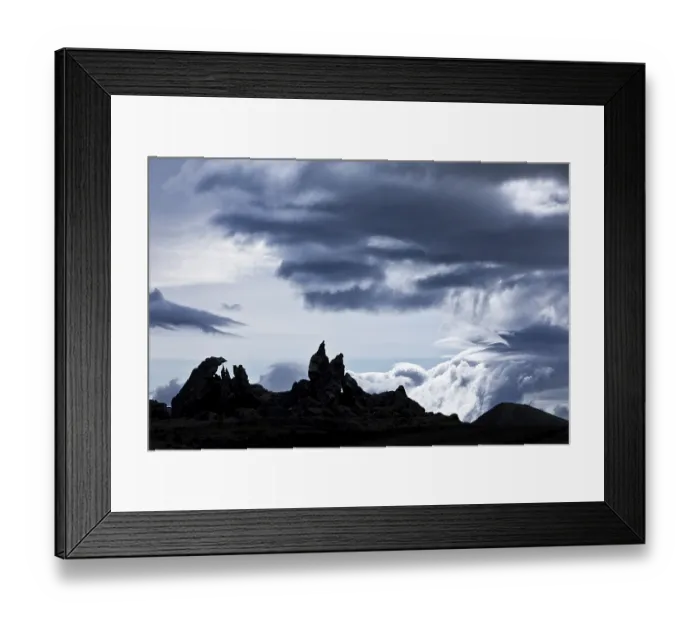 Framed Print : The lava field Berserkjahraun in front of a dramatic sky Framed Print : The lava field Berserkjahraun in front of a dramatic sky