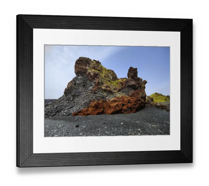 Framed Print : Basalt rock at Djupalonssandur Framed Print : Basalt rock at Djupalonssandur