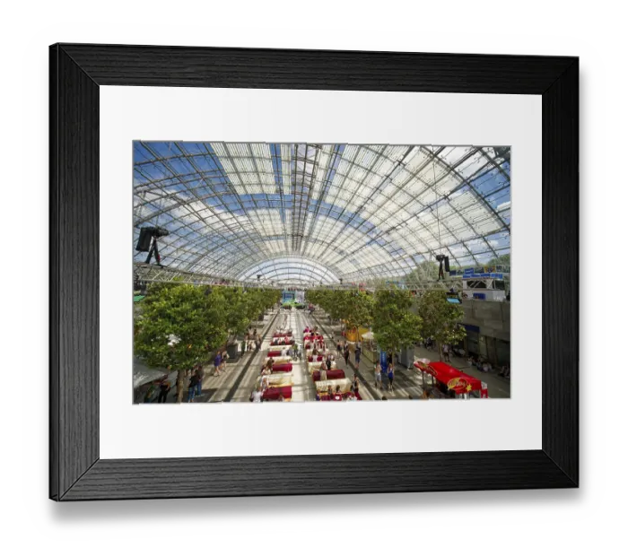 Framed Print : New Leipzig Trade Fair Centre, Leipzig Trade Fair