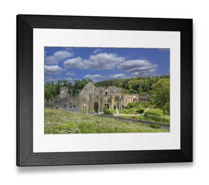 Framed Print : Ruins of 13th century Abbaye de Villers