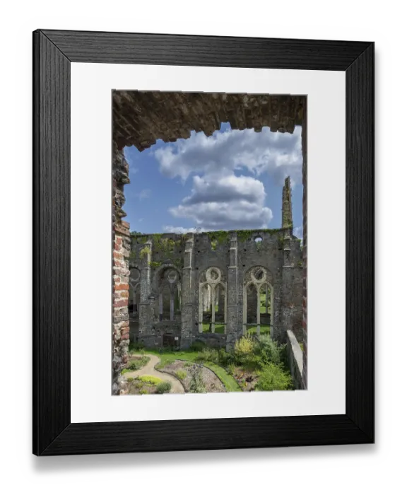 Framed Print : Ruin of monks refectory at the 13th century Abbaye de Villers