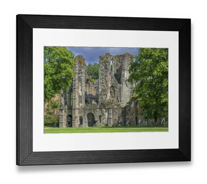 Framed Print : Church ruins at the 13th century Abbaye de Villers