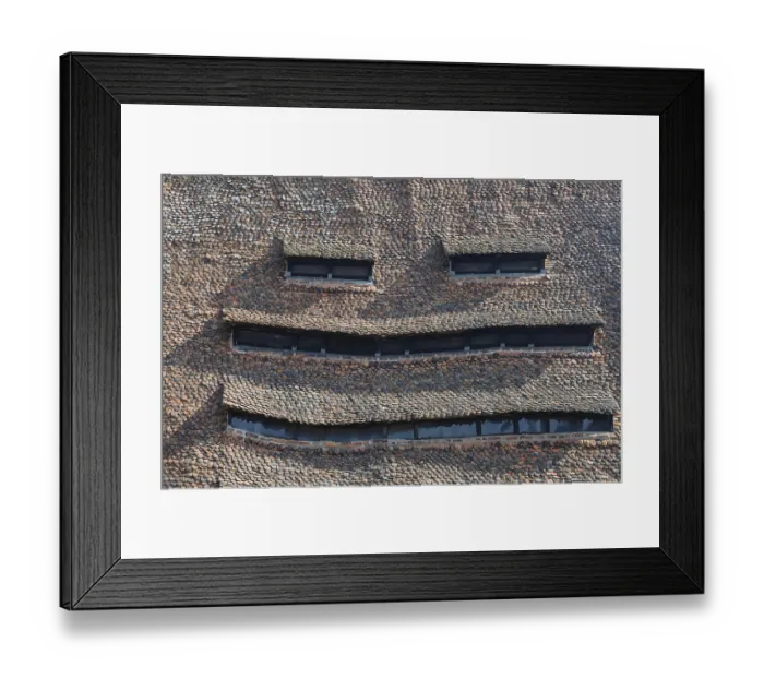 Framed Print : A shingle roof with windows, salt house Framed Print : A shingle roof with windows, salt house