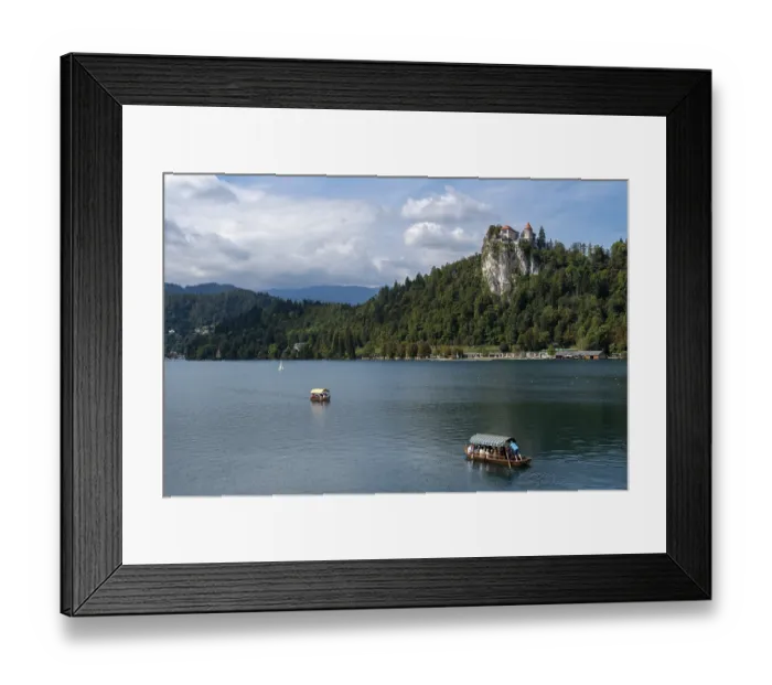 Framed Print : Lake Bled, with Bled Castle, Bled Framed Print : Lake Bled, with Bled Castle, Bled