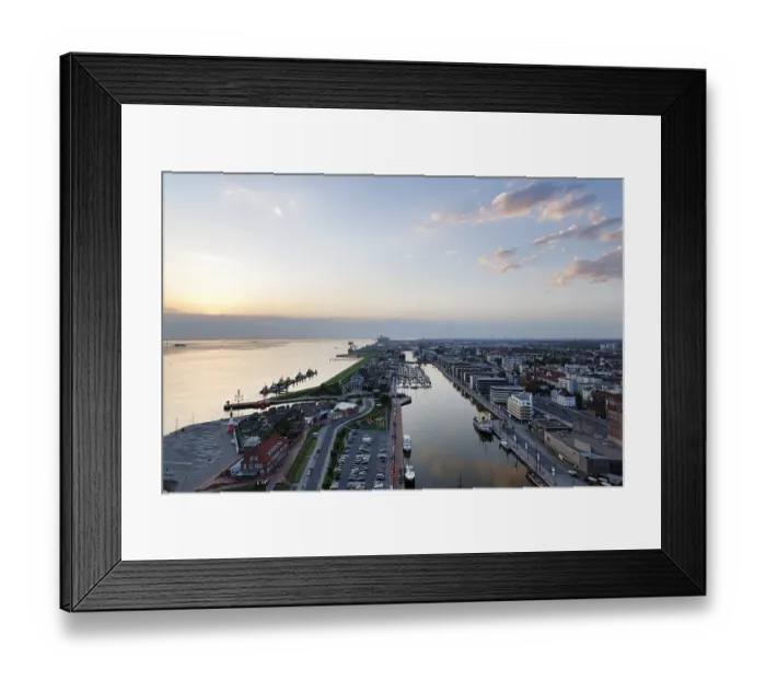 Framed Print : View from above of Seebaderkaje Framed Print : View from above of Seebaderkaje