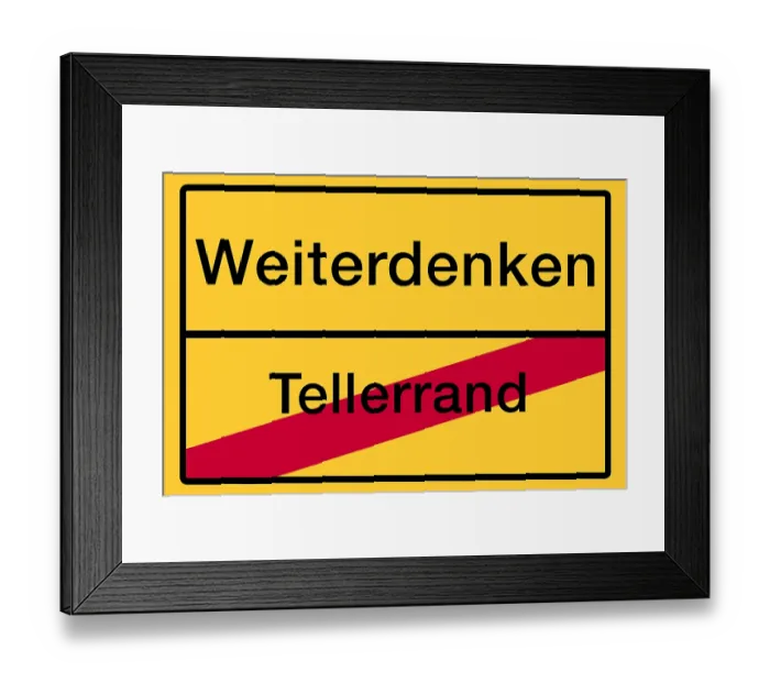 Framed Print : Symbolic place name sign created in Photoshop
