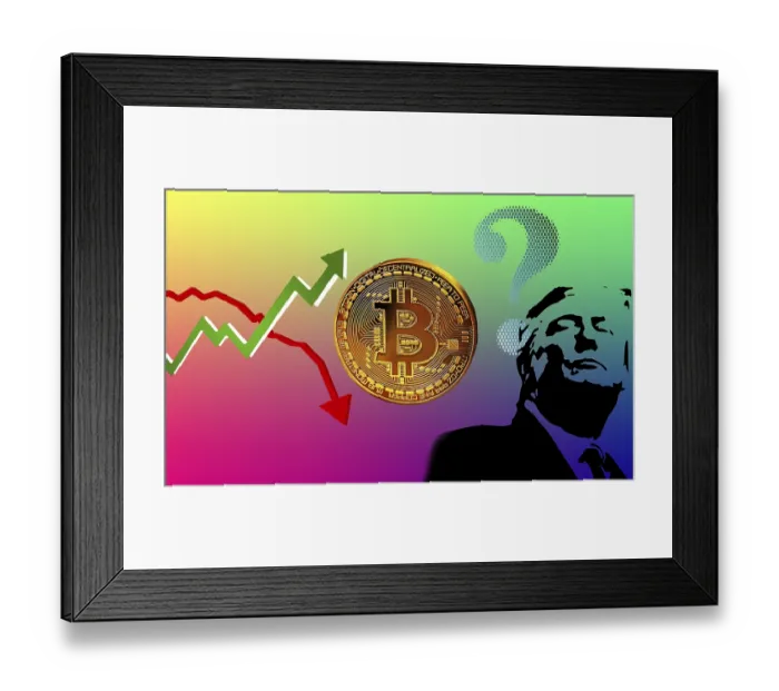 Framed Print : Symbolic image, Trump influence
