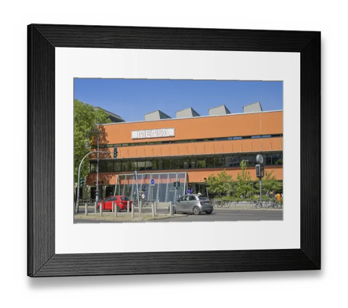 Framed Print : TU Mensa, HardenbergstraBe